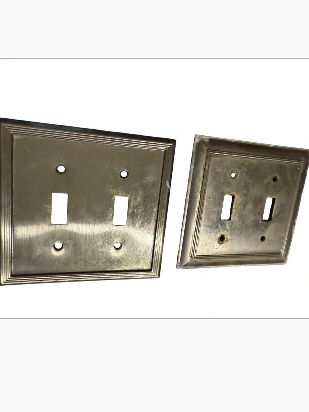 Vintage State Star Corp 2-Gang Double Toggle Switch Wall Plate Cover